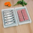 thumbnail image 5 of Plastic meat cold cuts and fish fruits and vegatables storage container set of 2, 5 of 8