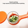 thumbnail image 4 of Bearachild Peladores de verduras con recipiente colgante de acero para pelar, con cuchilla de doble cara, ideal para pelar frutas y verduras. Cocina y Comedor Verde claro, 4 of 6