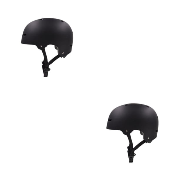 Soidarity Cascos deportivos de doble protección: fuerza uniforme y forro desmontable para una seguridad óptima Forro desmontable negro mate L Negro mate L(58-62CM) 2Conjunto