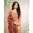 thumbnail image 3 of Event Wear Designer Indian Pakistani Salwar Kameez Suits Punjabi Patiyala Dress ( Peach, XS - 36 ), 3 of 5