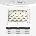 thumbnail image 4 of Uemuo Dachshund Going To Play Tennis Print Throw Pillow Case – Cozy & Soft Cushion Cover, Hypoallergenic Pillow Case for Sleeping, Perfect for Women with Envelope Closure-16"x24", 4 of 6