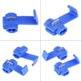 thumbnail image 1 of Clips de empalme de alambre rápido, 50 piezas de bloqueo azul Conectores de empalme de alambre de bloqueo rápido azul Clips de empalme de alambre diseñados meticulosamente, 1 of 8