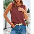 thumbnail image 2 of FreshPretty Women's Sleeveless Sweater Vest Summer Crew Neck Ribbed Knit Lightweight Pullover Casual Loose Fit Tank Tops, 2 of 8