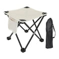 thumbnail image 2 of Almencla Tabouret de Camping Portable Ottoman Repose-Pieds Compact pour Parc Plage Voyage Blanc, 2 of 6