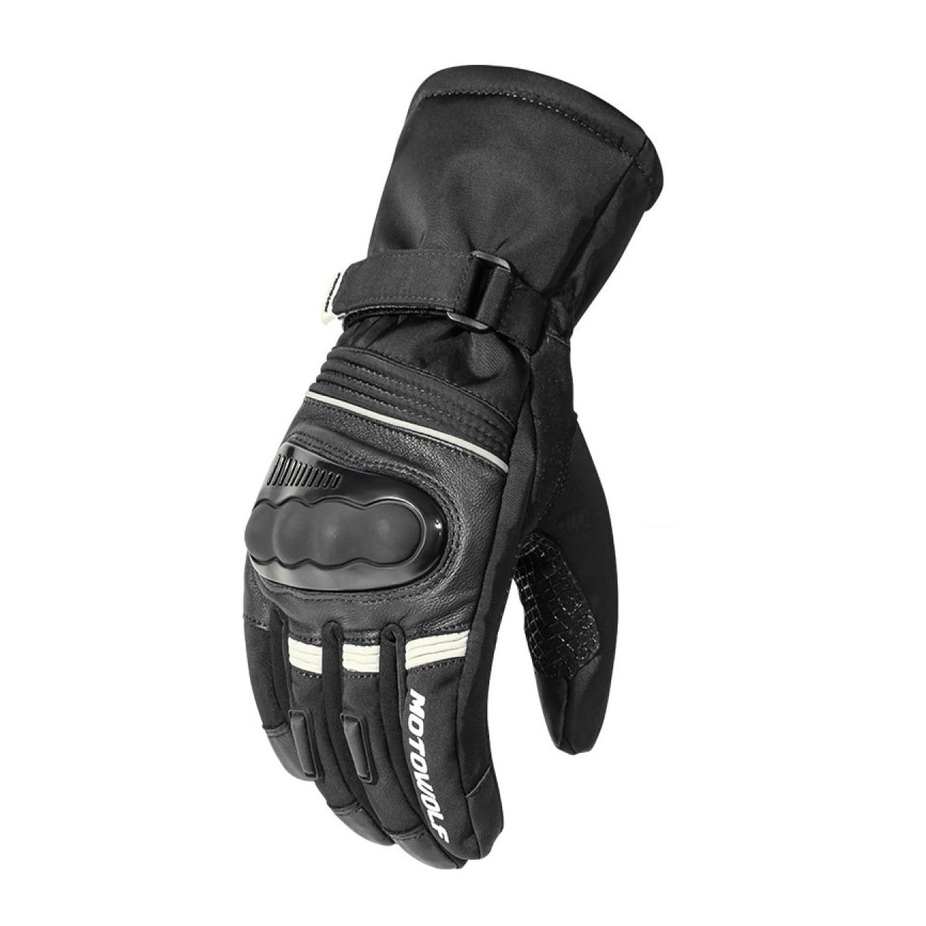 Guantes Para Motociclismo De Invierno Motowolf Mdl0318 - Negro/Gris - Talla Xxl