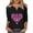 Breast cancer awareness shirts-Black, variant on Homenesgenics Breast Cancer Awareness Shirts Plus Size for Women and Men Fashion Women's Casual Loose Blouses Printed T-Shirt 3/4 Sleeved-Neck Tops Green L