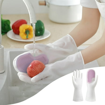 Kitchen Washing Gloves for Dishes - Avoid Burns Gloves To Wash Dishes,Reusable Kitchen Gloves Household Cleaning Accessories for Utensils Pots Plates Cookware on Clearance