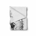 thumbnail image 2 of Animal Soft Flannel Fleece Throw Blanket, Hand Sketch Grizzly Bear Wildlife Mammal Ink Drawing Nature Theme Artwork, Cozy Plush for Indoor and Outdoor Use, 50" x 60", Black White, by Ambesonne, 2 of 6