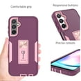 thumbnail image 3 of CoverON For Samsung Galaxy A24 Case, Military Grade Heavy Duty Full Body Phone Kickstand Cover, Violet Purple, 3 of 8