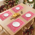 thumbnail image 3 of Unique Bargains 6Pcs Plastic Placemats Table Mats Red 17.7" x 11.8", 3 of 6