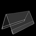 thumbnail image 4 of Naisfei  10 Pack Name Plates for Desks, Clear Plastic Name Plates for Desk Clear Tent Name Plate Display for Office Conference, Reusable Name Tent Holder for Business Training Event（9*6cm）, 4 of 6