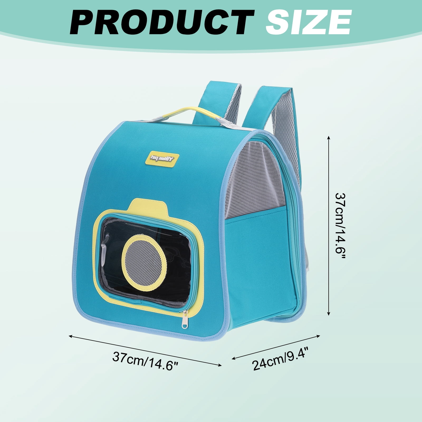 Cat Backpack Carrier, Large Space & Foldable, Breathable Pet Hiking Travel Backpack Sky Blue