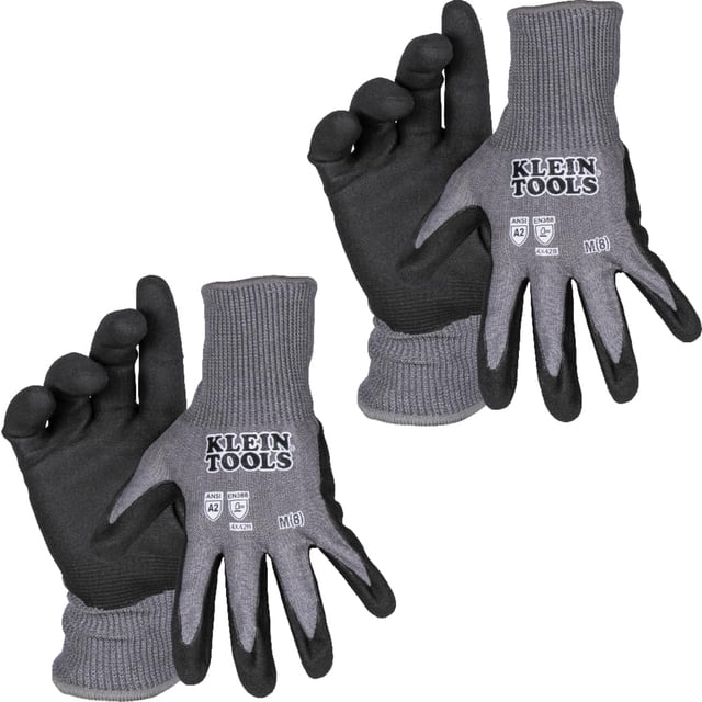 Guantes de trabajo KLEIN TOOLS 60583 resistentes a cortes, nitrilo, talla pequeña