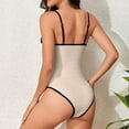thumbnail image 4 of Lovskoo One Piece Swimsuit Women 2024 Sleeveless Sport High Cut Bathing Suits Beige L, 4 of 5