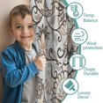 thumbnail image 3 of Blackout Kids Curtains,Boho Bohemia Flower Childrens Insulated Curtains Set Of 2,Bedroom Essentials,Toddler Room Decor 42"x54"(106x137cm), 3 of 4
