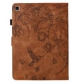thumbnail image 4 of ELEHOLD Case For For Apple iPad 6th Generation Embossed Flowers and Birds Leather Tablet Case, Slim Back Smart Cover, Full Body Protection, Kickstand,with Card Pocket, Brown, 4 of 10