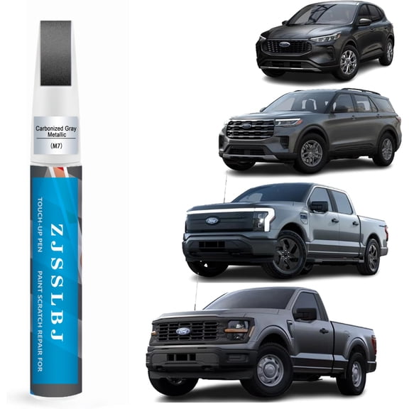 Car Touch Up Paint(Carbonized Gray Metallic(M7)) for Ford, Car Paint Scratch Repair Kit, Quick & Easy Solution to Repair, 2 in 1 Scratch Remover Pen