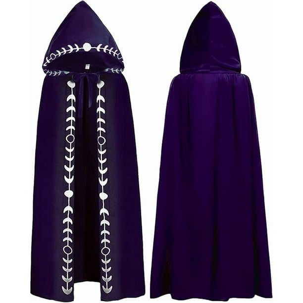 Trajes de Halloween para mujer, capa, disfraces de Halloween, abrigo de moda con capucha para mujer, abrigo cálido con cremallera completa