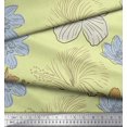thumbnail image 3 of Soimoi Tissu Viscose Georgette Imprimé Fleur de Lys Tissu de Couture Yard 42 Pouces de Large, 3 of 3