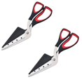 thumbnail image 1 of Oleegame 2PC Tomato Slicer And Lemon Slicer Food Grade Sharp Stainless And Handle With Soft Handle Multifunctional Kitchen Scissors 27CM Black/Red Red, 1 of 7