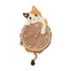 thumbnail image 3 of Reloj de pared con diseño de gato, elegante, moderno, silencioso y decorativo para la sala de estar. Naranja, 3 of 9