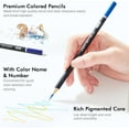 thumbnail image 3 of 80 Colored Pencils, Shuttle Art Soft Core Coloring Pencils with Coloring Book, Sketch Pad and Sharpener, Premium Color Pencils for Adult Coloring, Sketching and Drawing, 3 of 9