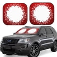 thumbnail image 2 of Picia Winter Christmas Snowflake 2 Piece Car Windshield Sun Shade Foldable | Foldable Sun Shield for Front Window Blocks UV Rays and Keeps Your Vehicle Cool-Small, 2 of 7