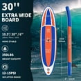thumbnail image 6 of Bifanuo Inflatable Stand Up Paddle Board with SUP Accessories & Backpack. Paddle Boards for Adults. Non-Slip Deck, Wide Stance, Bottom Fin, Double Action Pump., 6 of 8