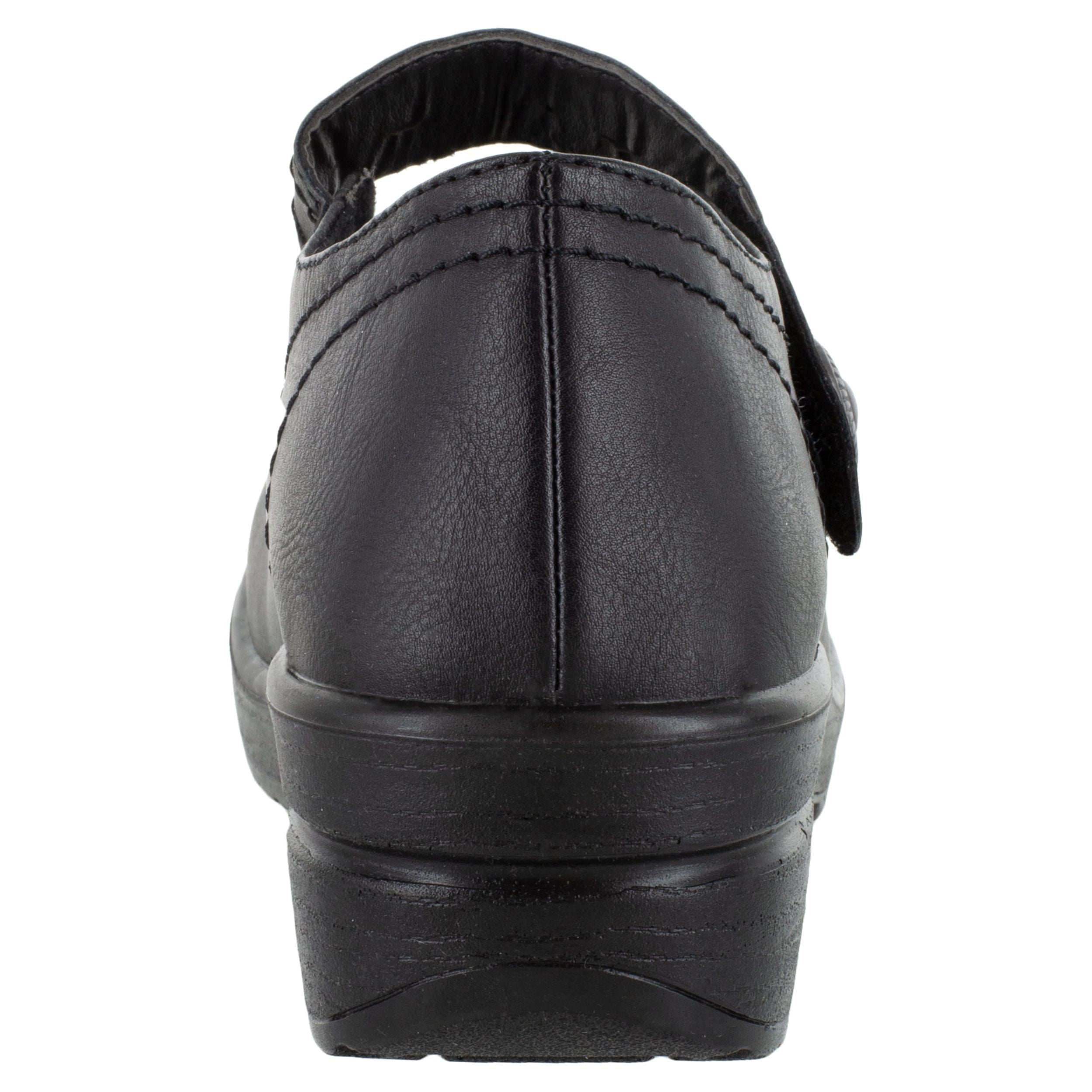 Easy Works by Easy Street Letsee Women's Slip Resistant Mary Jane Clog Work Shoe