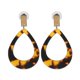 thumbnail image 2 of Acrylic Statement Tortoise Shell Earrings Fashion Hoop Resin Dangle Earrings------Product code 69815, 2 of 4