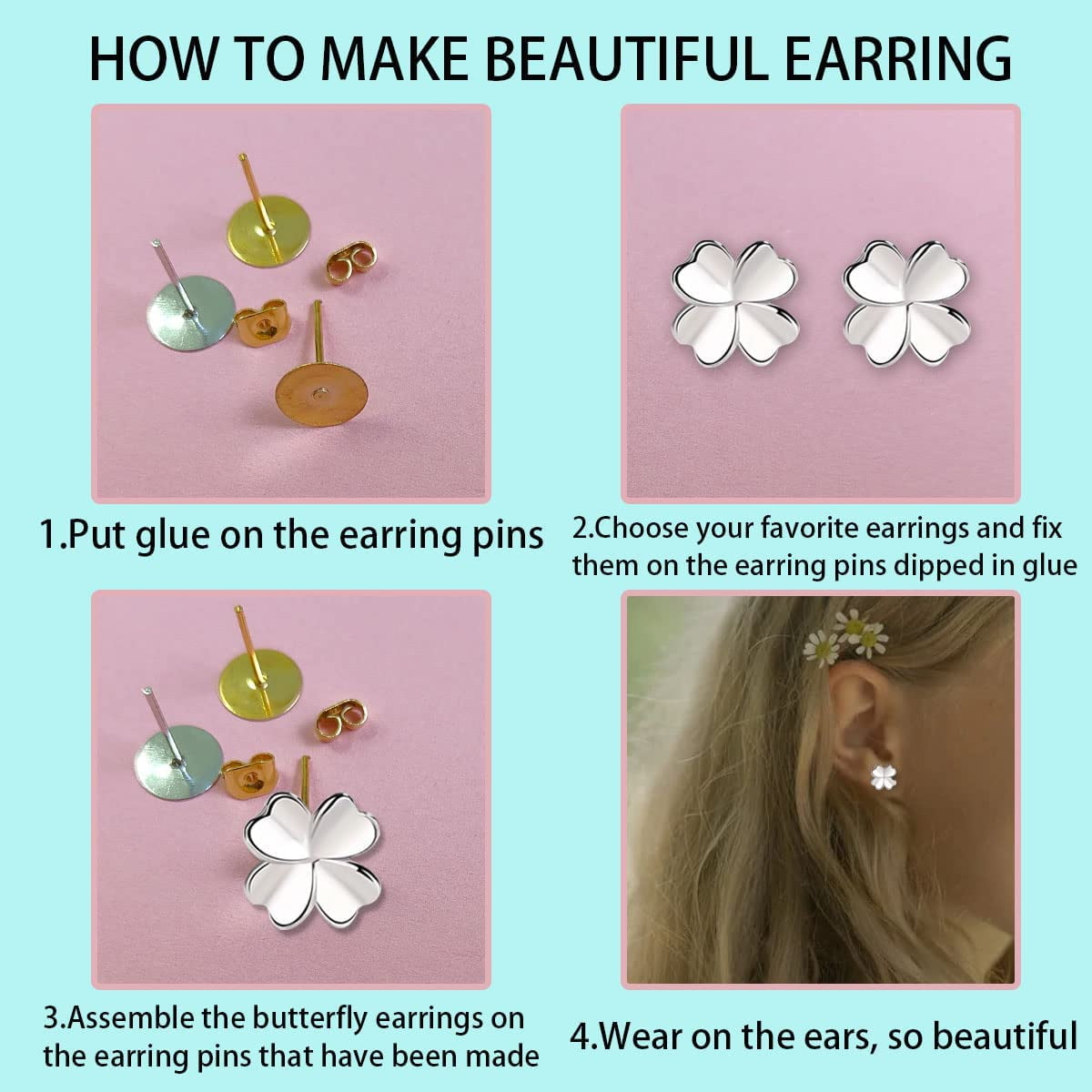 Making stud earrings clearance