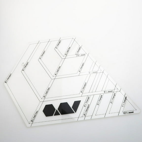 Masteelf Transparent Acrylic Sewing Ruler for Craft and Quilting Projects Accurate Measurements 12x6 Inches