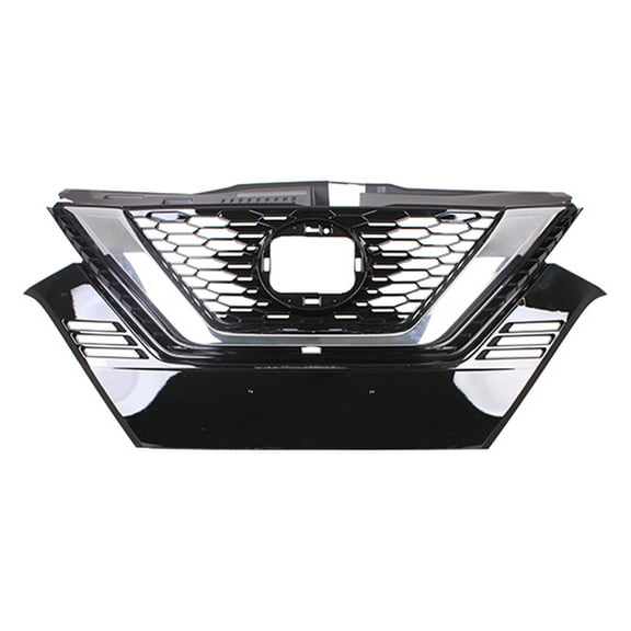 New Aftermarket  Premium Fit Bright Black / Chrome Front Grille 623106MR5A CAPA fits 2020-2022 Nissan Rogue Sport SL Sport Utility 4-Door