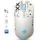thumbnail image 1 of UHM Ratón para Juegos Wirelss, Computer Mice Recargable Trimodo 2,4g/bluetooth/usb-c con Silencioso, 6 Botones Macro, Diseño Ergonómico, Dpi Ajustable, 6 Modos LED RGB para Pc/mac/Laptop, Blanco, 1 of 9