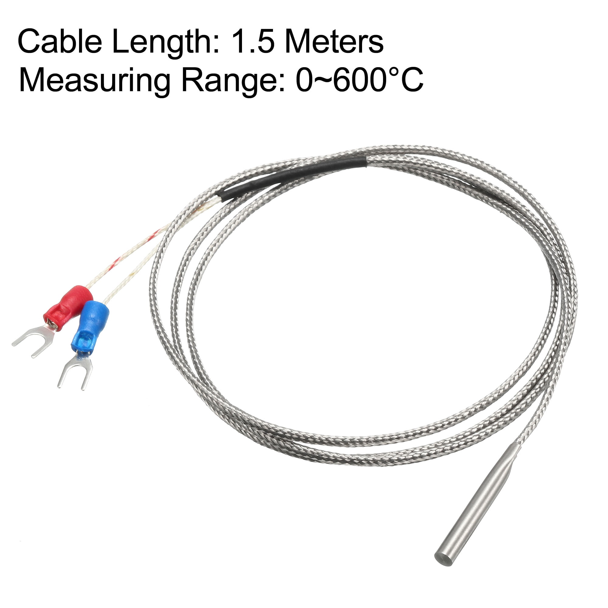 0-200C 4mm x 30mm Temperature Sensor Probe of K-Type thermocouple with 1M Long Cable in Temperature Range of 32-392F 