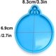 thumbnail image 3 of Juego de 6 resina decoración navideña molde de resina de silicona molde de resina navideña bola de Navidad decoración del árbol de Navidad molde de resina epoxi, 3 of 4