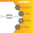 thumbnail image 2 of Sunlite LED Bar Vanity Light Fixture, Color Temperature Selectable 3000K/ 4000K/ 5000K, Brushed Nickel, 2 of 7