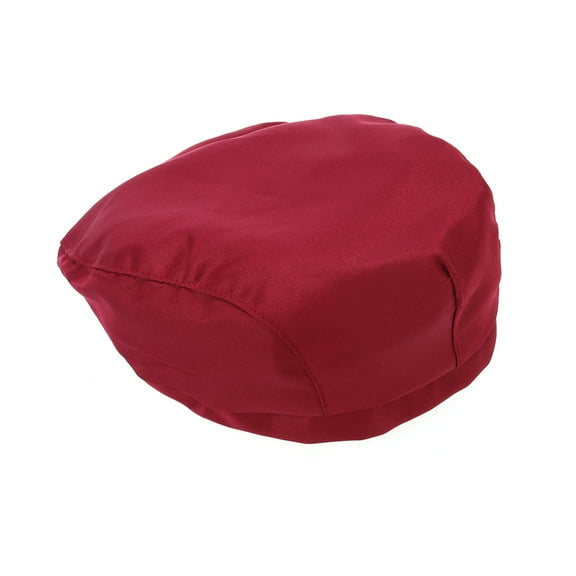 HEALEEP 1Set Red Cotton Chef Hat Breathable Comfortable to Wear for Men Women Cook Waiter 10*8.7*3.7in