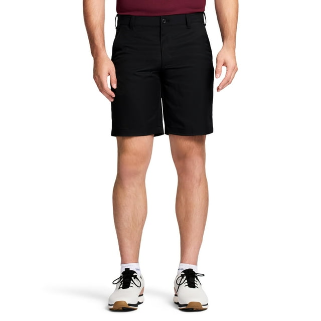 Pantalones cortos de golf IZOD Classic Fit de 9.5 pulgadas Micro Poly Black 38