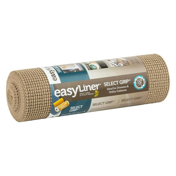Select Grip EasyLiner Brand Shelf Liner, Brownstone, 12 in. x 15 ft.