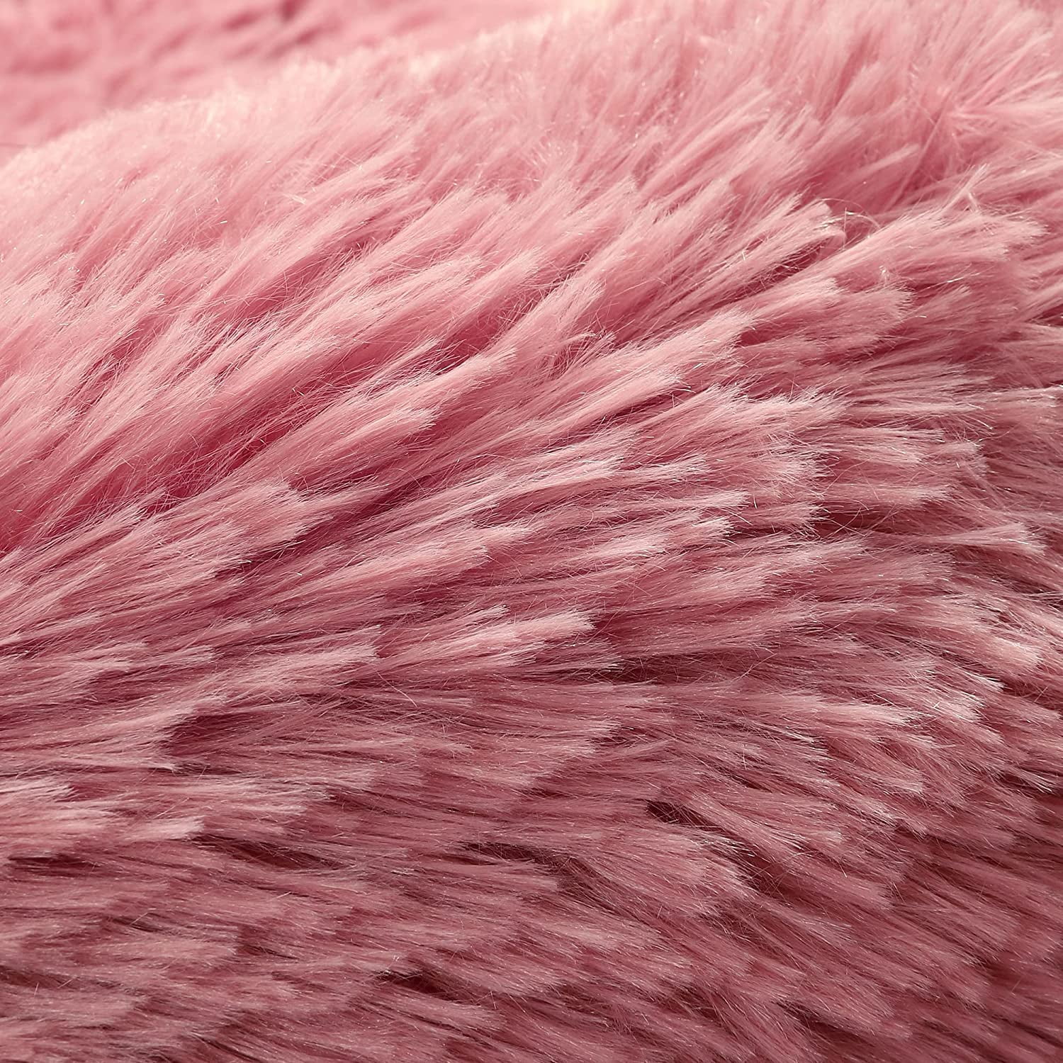 TWINNIS Soft Indoor Fluffy Area Rugs Shaggy Floor Carpets for Living Room Bedroom Nursery Room ,6'x9',Blush