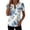 Navy Tops, variant on Htigea 1/4 Zip Pullover Tops for Women Floral Print Short Sleeve T Shirts Casual Loose Fit Summer Tees Navy S