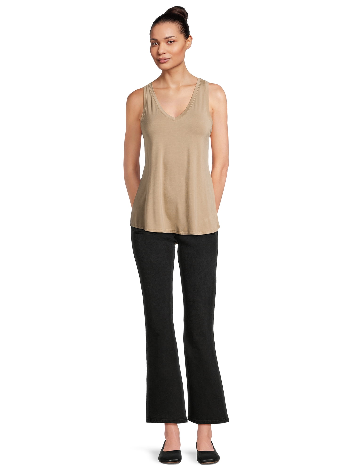 Time and Tru Women's Hi-Low Tank Top, Sizes S-XXXL