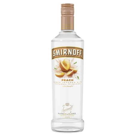 Smirnoff Peach, 750 mL, 70 Proof (Vodka Infused with ... Smirnoff Peach, 750 mL, 70 Proof (Vodka Infused with ...