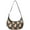 Black-45, variant on Foodie Pizza Pattern Crossbody Handbag for Women, Lightweight Water-Resistant Shoulder Tote, Delicious Pizza Party Hobo Purse with Funny Food Design