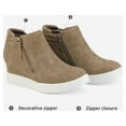 thumbnail image 3 of Dream Pairs Women's Platform Wedge Sneaker Ankle Booties, 3 of 6