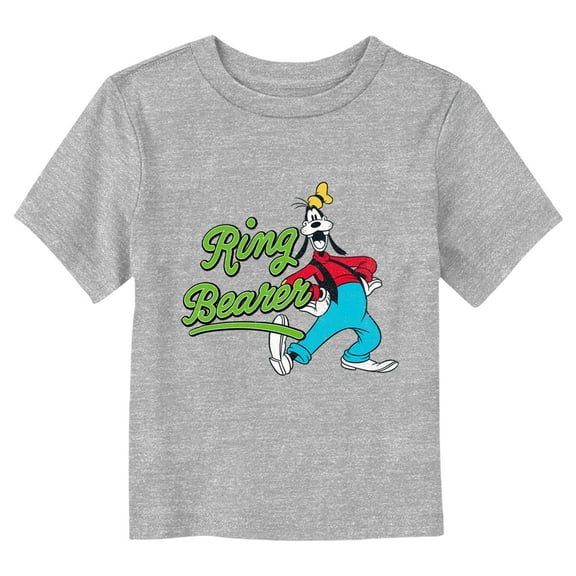 Toddler's Mickey & Friends Goofy Ring Bearer Graphic Tee Athletic Heather 2T