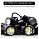 thumbnail image 3 of Par Faros Foco Led Ojo Aguila Blanco Fijo Estrobo Moto Auto, 3 of 8