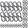 thumbnail image 1 of Multi-Use Carabiner Clips, Quick Paracord Clips Are Perfect For Outdoor Activities, Durable Aluminum Alloy Construction Ensures Longevity In Harsh Environments (30Pcs), 1 of 2