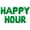 Green, variant on Letter Balloons - HAPPY HOUR 16" Inch Alphabet Letters Foil Mylar Balloon Happy Hour Party Banner (Gold)